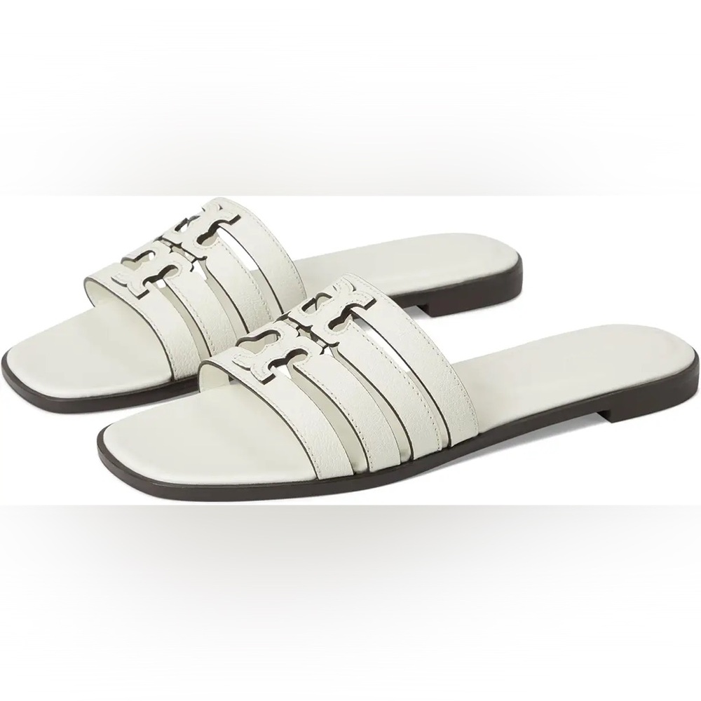 Tory Burch Ines Cage Slide in Blanc (white) Sandals -BNWT